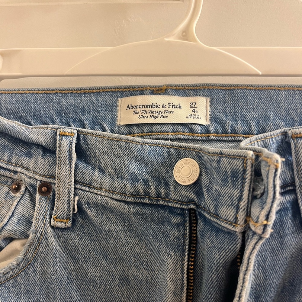 Abercrombie high rise flare jeans